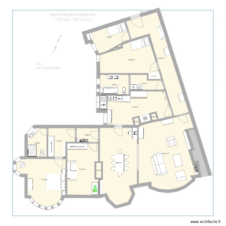 FitzJames 10bis. Plan de 0 pièce et 0 m2