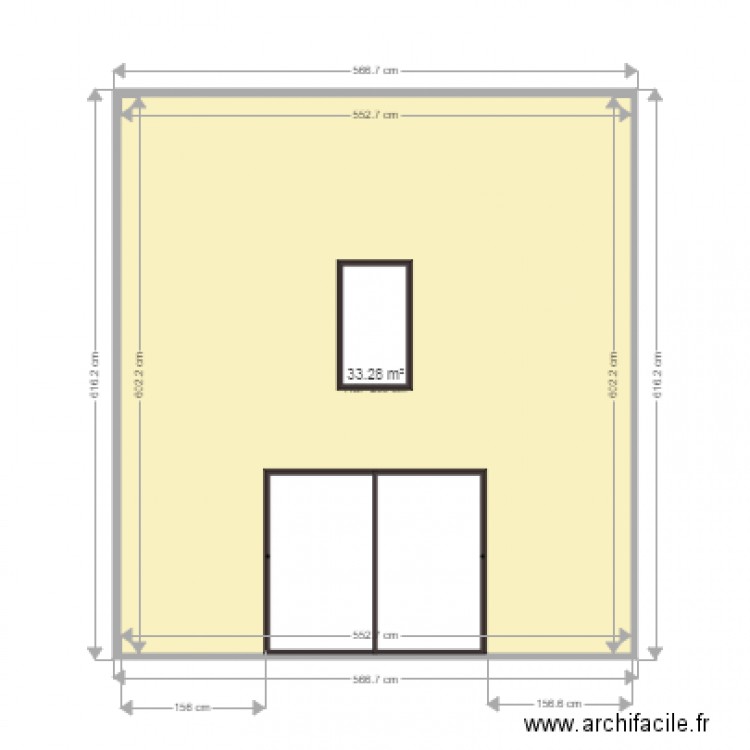 Façade SUD. Plan de 0 pièce et 0 m2