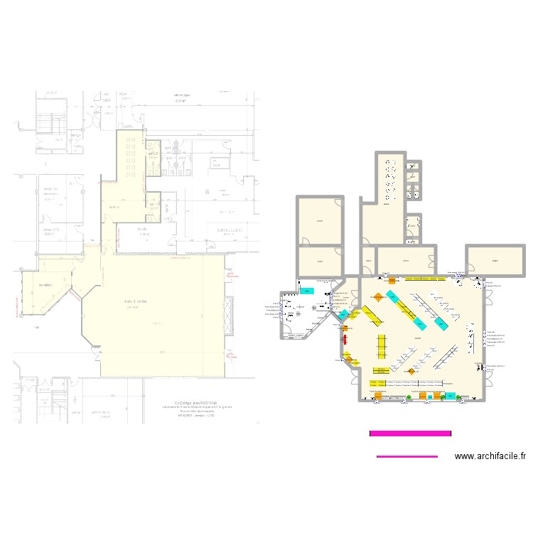 ARGONNE collège J Rostand 1B. Plan de 0 pièce et 0 m2