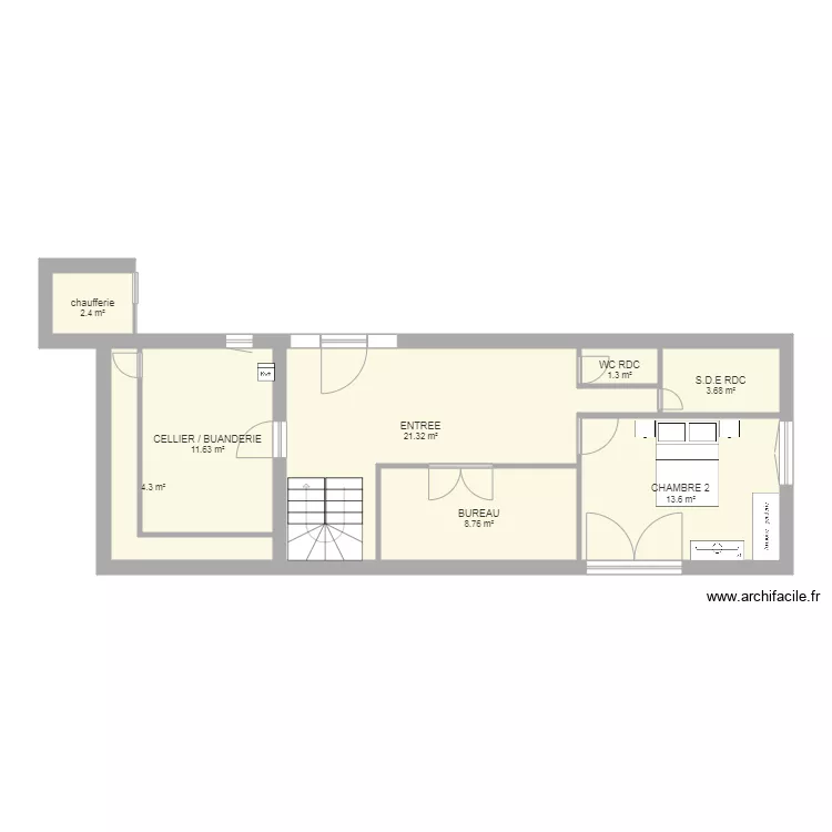 INTERIEUR RDC 02. Plan de 