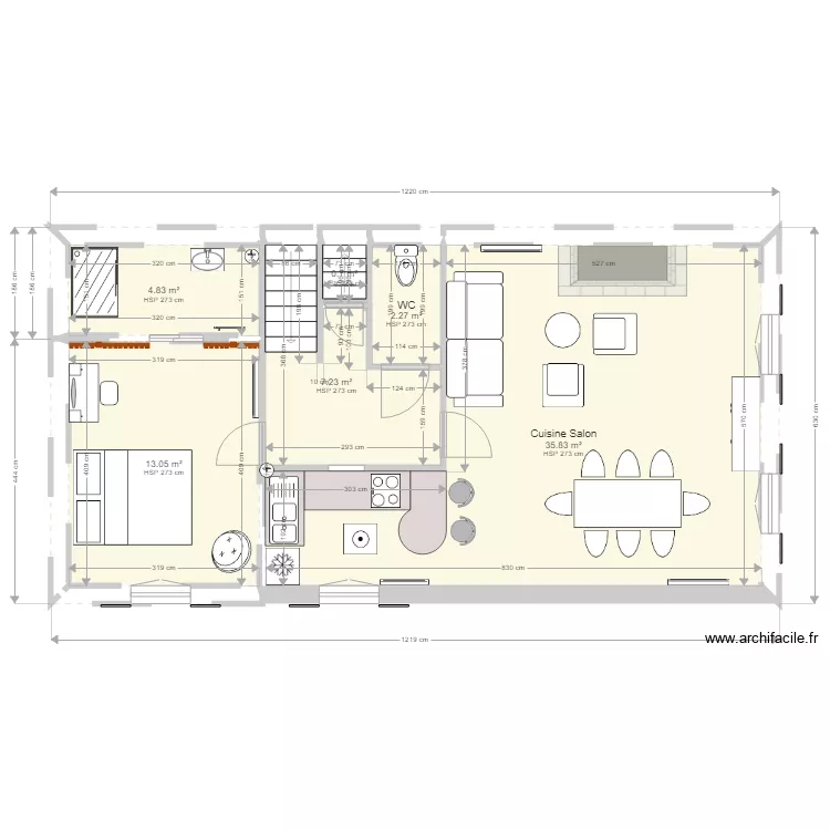 Pascale Branne 1er ETAGE. Plan de 