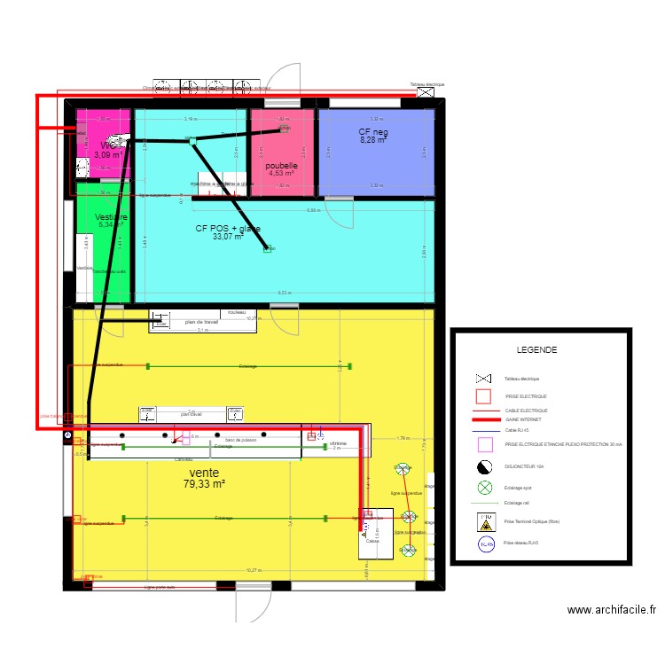 Plan Auterive. Plan de 6 pièces et 134 m2