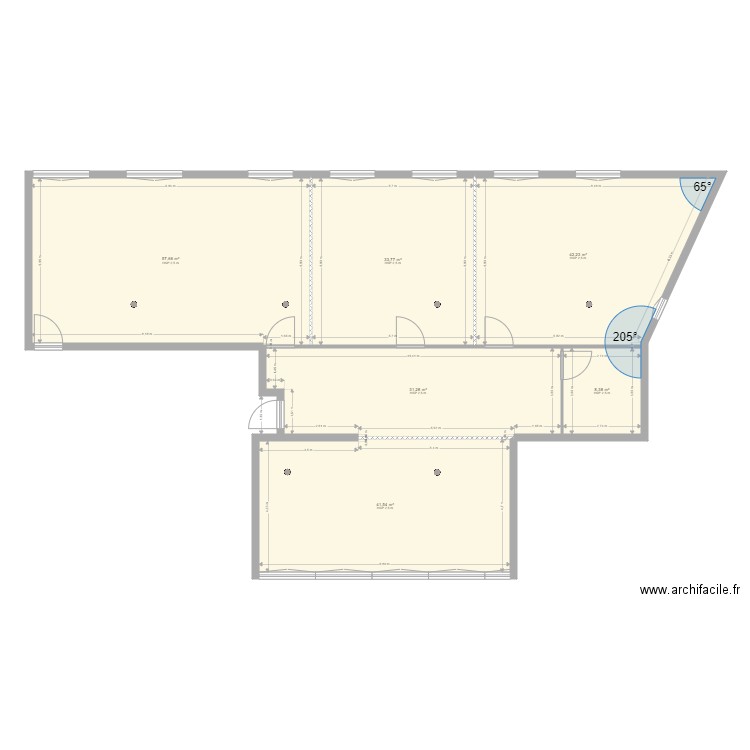 Schiltigheim projection 3. Plan de 6 pièces et 215 m2