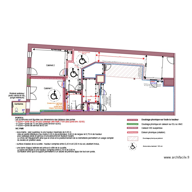 270711_Cloisons_aprèsposerail. Plan de 0 pièce et 0 m2
