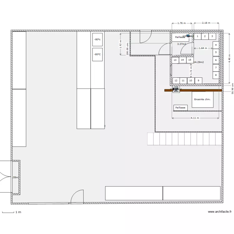 Magasin 045 1er etage mezzanine serothèque vers.b. Plan de Magasin 045 1er etage mezzanine serothèque vers.b. Plan de