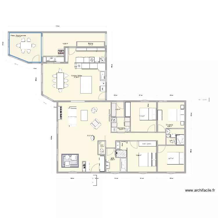 Maison LA JARRIE  modif Mimi. Plan de 