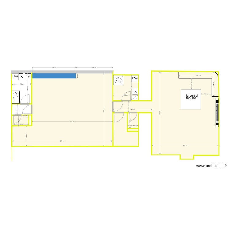 plan placher chauffant rdc. Plan de 8 pièces et 114 m2