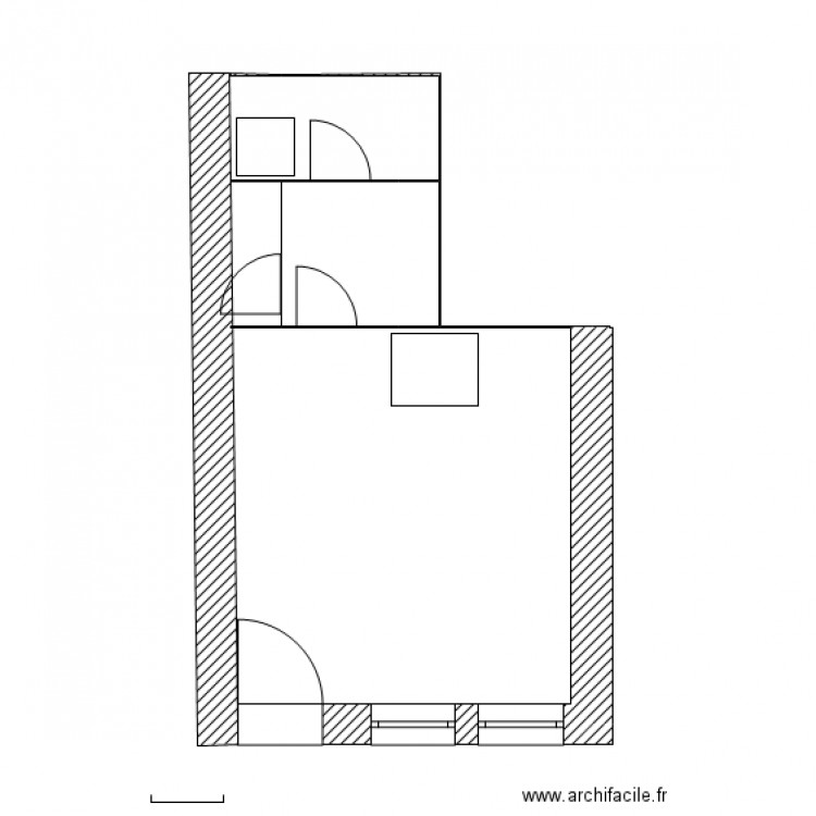 projet - rez de chaussée. Plan de 0 pièce et 0 m2