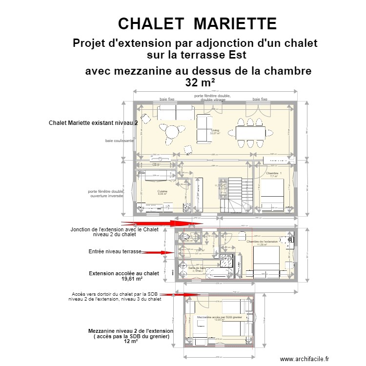 extension v7. Plan de 0 pièce et 0 m2