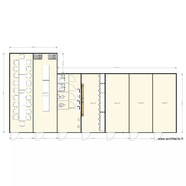 BERTONI GORDES. Plan de 