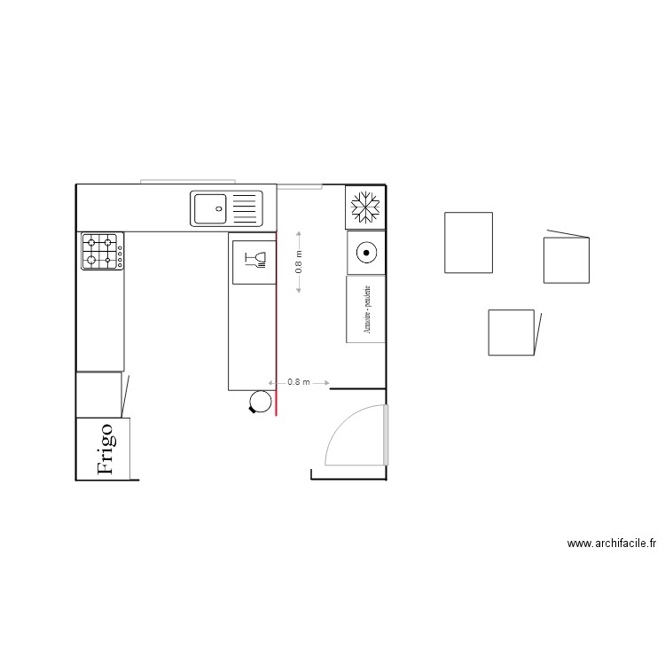 cuisine 4. Plan de 0 pièce et 0 m2