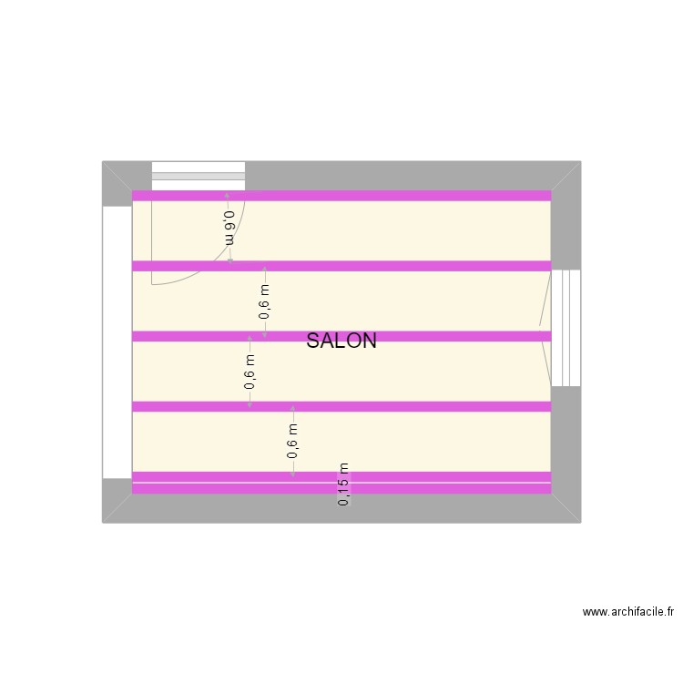 PETIT SALON PLAFOND SEUL. Plan de 0 pièce et 0 m2