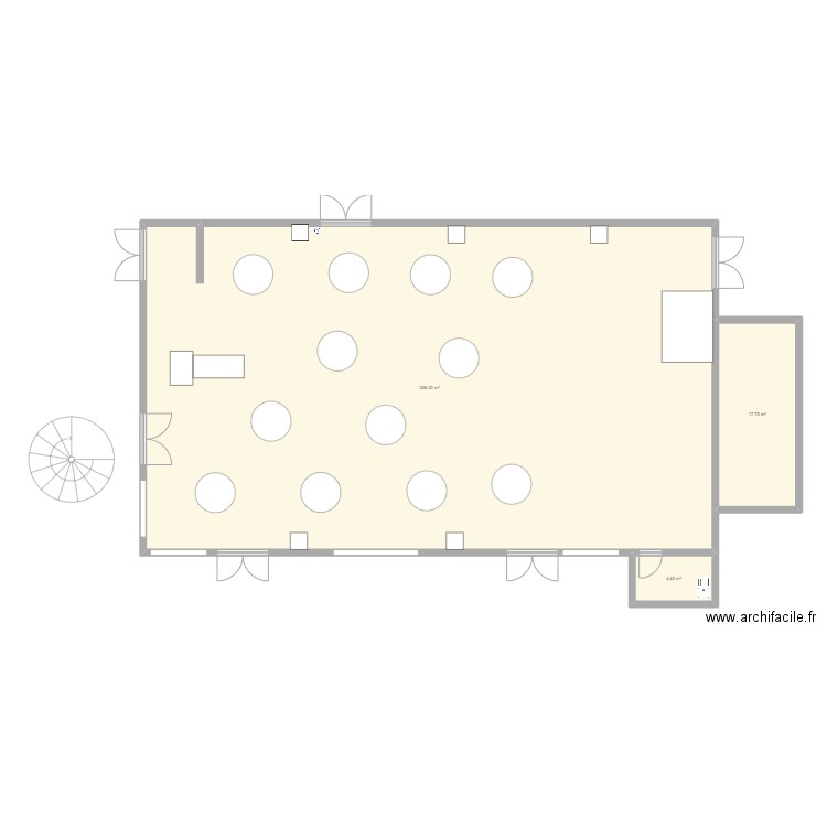 plan de la salle. Plan de 0 pièce et 0 m2