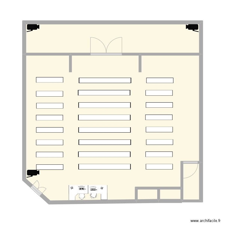 darty. Plan de 4 pièces et 58 m2