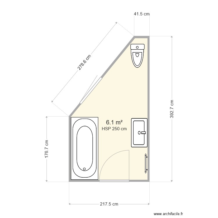 sdb gonesse. Plan de 0 pièce et 0 m2