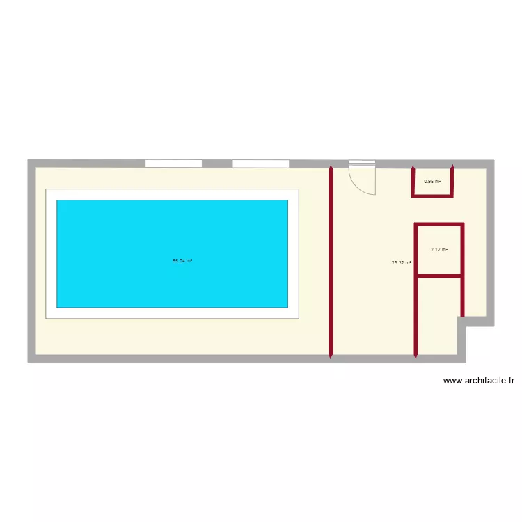 piscine. Plan de piscine. Plan de