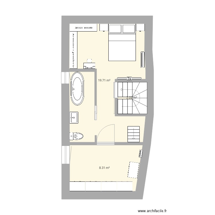 Maison 2e niveau 19000. Plan de 0 pièce et 0 m2