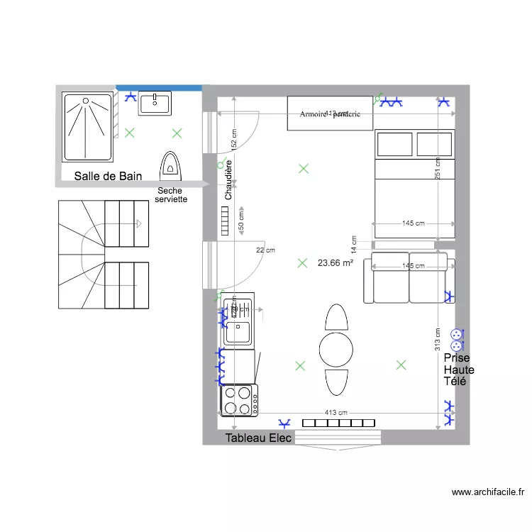 Markelbach 115 rez de chauss&eacute;e Duplex. Plan de 