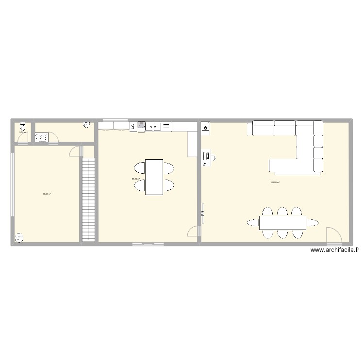 ewen. Plan de 4 pièces et 239 m2