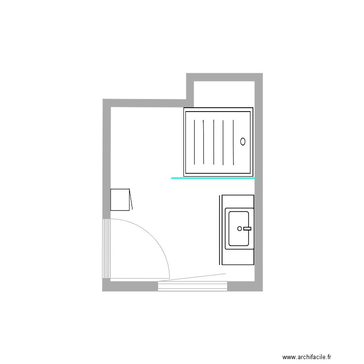 salle d eau 4. Plan de 0 pièce et 0 m2