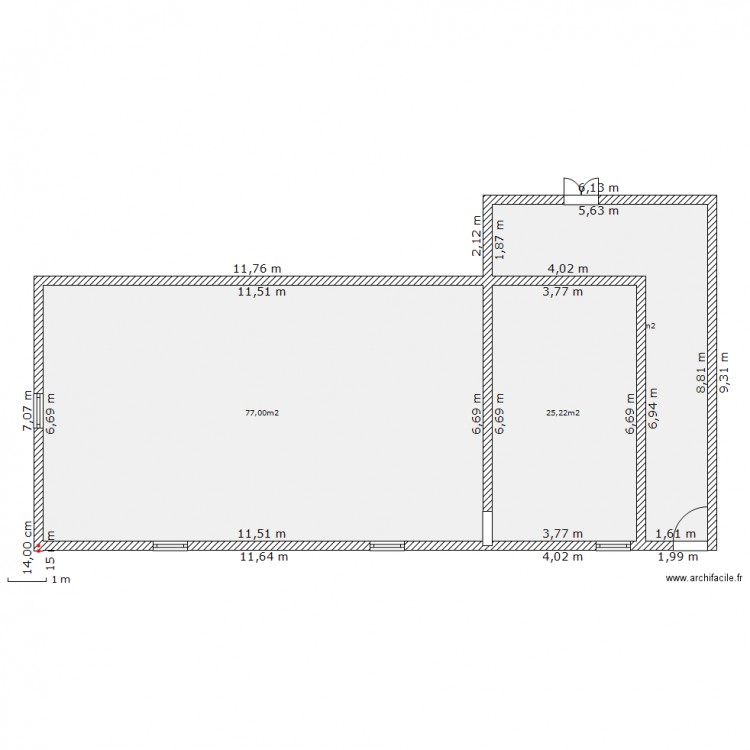 Maison Bas Vide. Plan de 0 pièce et 0 m2