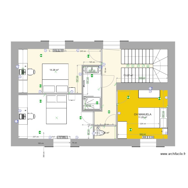 Collonges N2  Alternative 1. Plan de 0 pièce et 0 m2