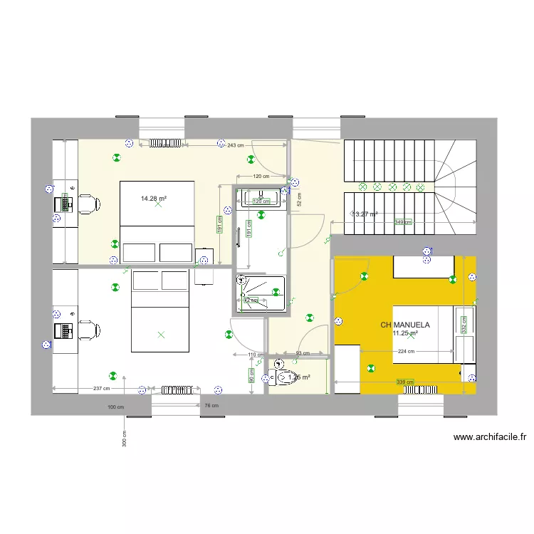 Collonges N2  Alternative 1. Plan de 