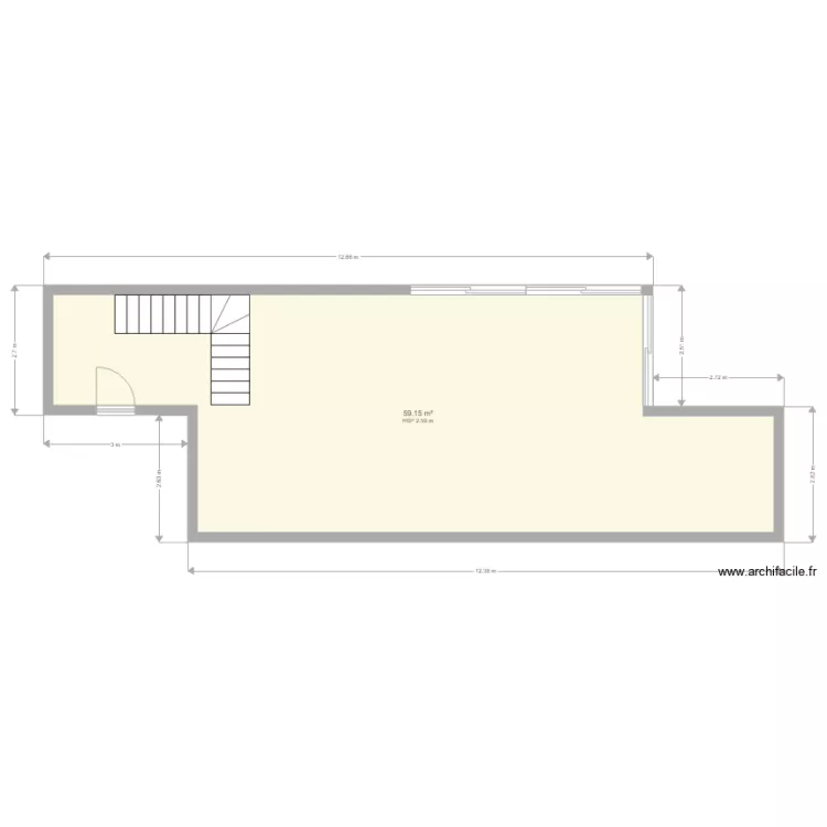 Maison conteneur. Plan de 