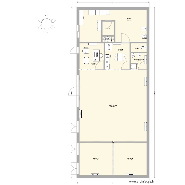 pont creche 3. Plan de 0 pièce et 0 m2