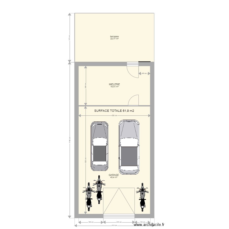 GARAGE V04. Plan de 0 pièce et 0 m2