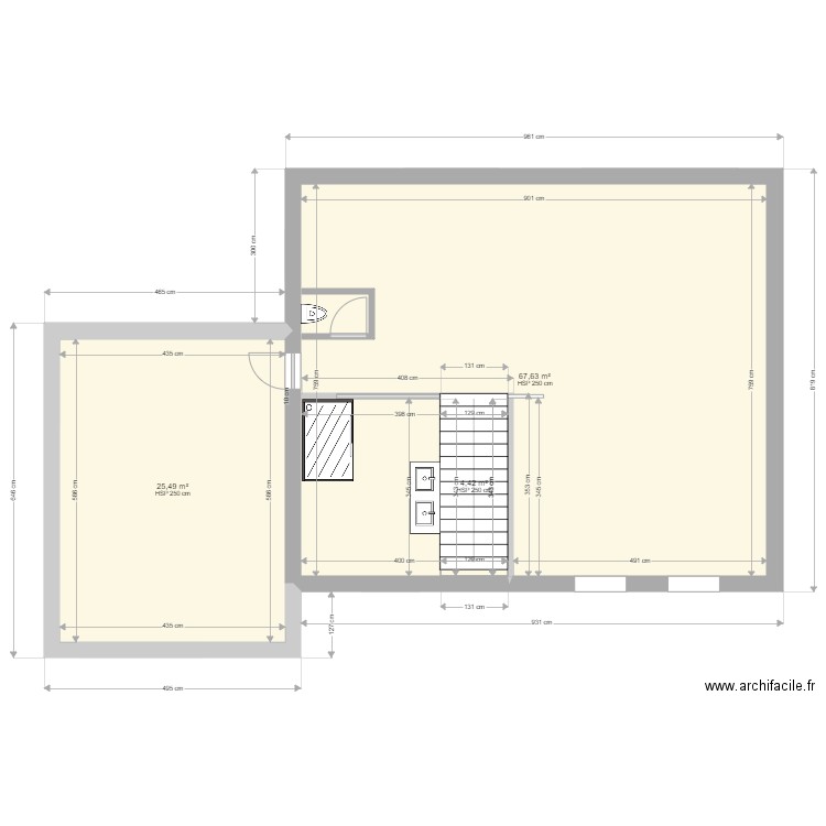 Pontaury Etage second projet. Plan de 0 pièce et 0 m2
