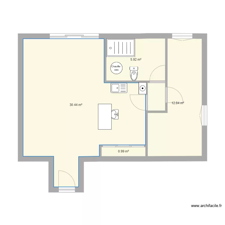 Appart Alix 4. Plan de 