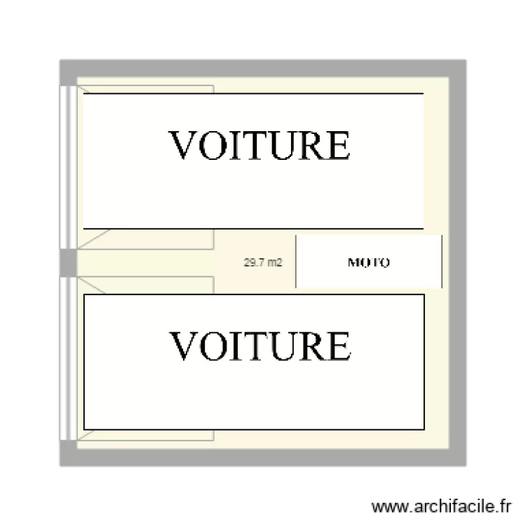 GARAGE DANS CHALET. Plan de GARAGE DANS CHALET. Plan de