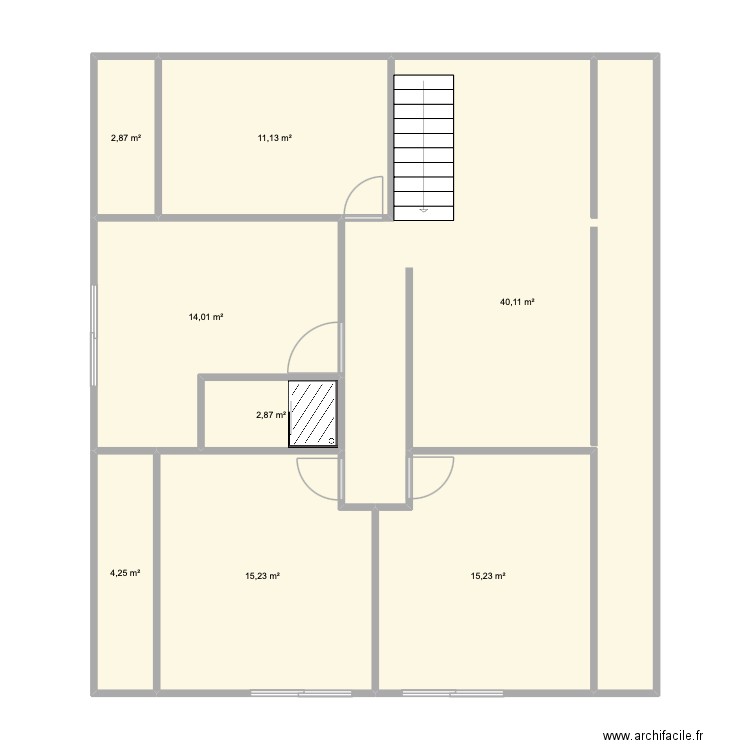 Rif Jany 2. Plan de 8 pièces et 106 m2