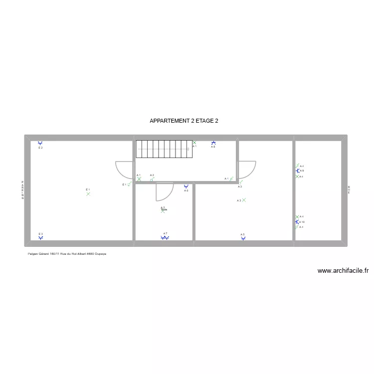 GERARD OUPEYE ETAGE 2. Plan de 