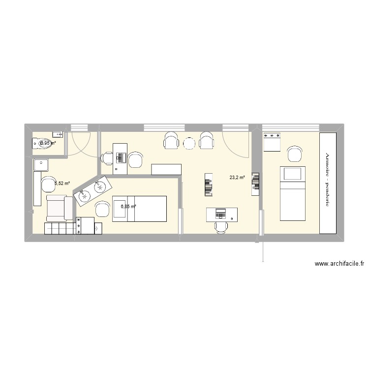 BP 3. Plan de 0 pièce et 0 m2