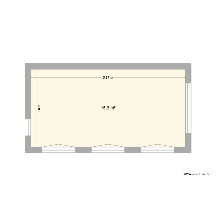 WORKSHOP_PROJECT. Plan de 1  et 16 m²