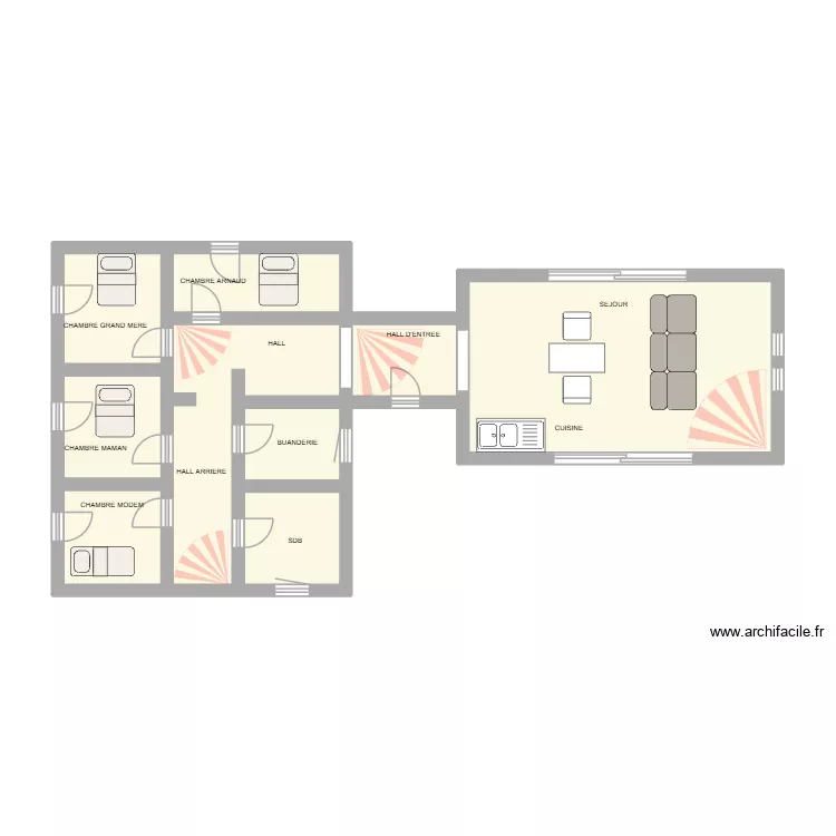 plan bassetto rdc. Plan de 9 Pièces et 41 m²