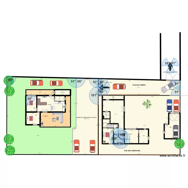 PROPRIETE CAPOBIANCO. Plan de 