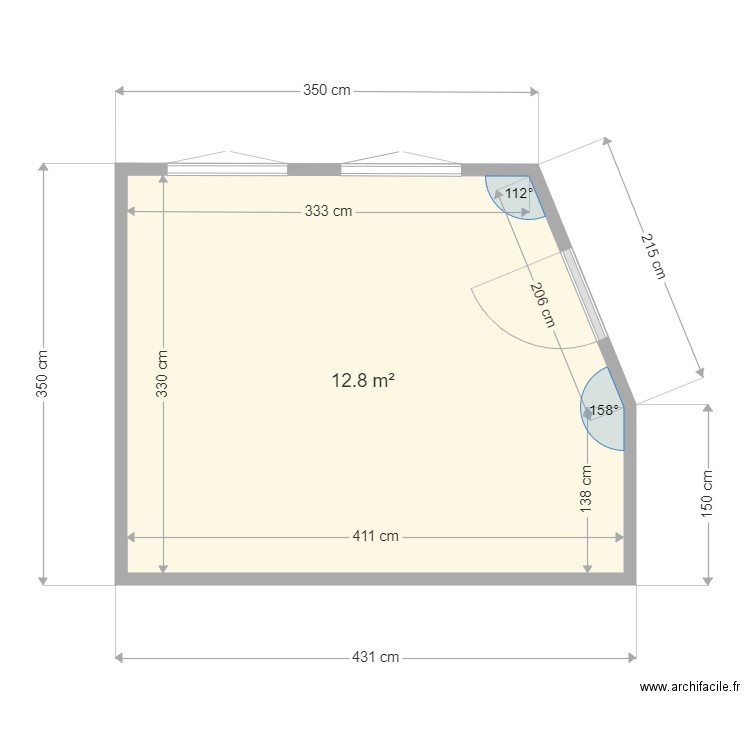 plan cour salon . Plan de 0 pièce et 0 m2