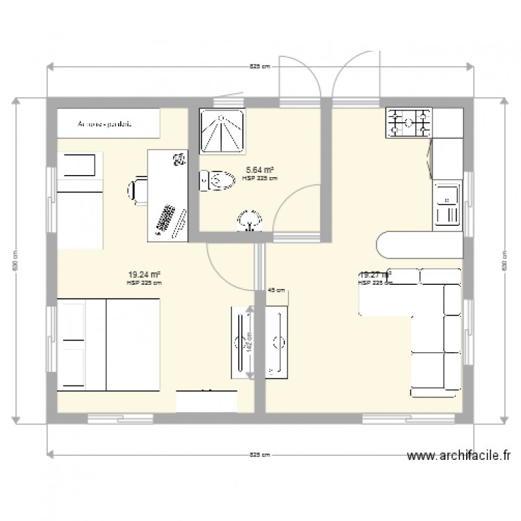 PLAN MAISON CONTAINER MEUBLER PAEA 2018. Plan de 0 pièce et 0 m2