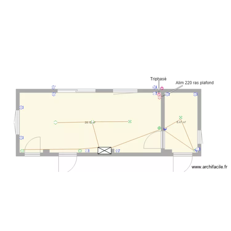 atelier ELECTRTICITE. Plan de 