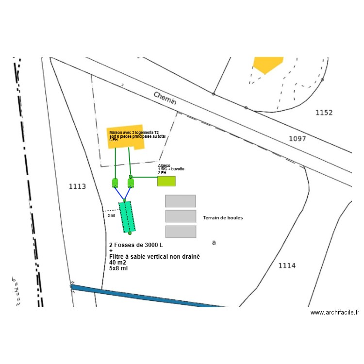 Gros rené. Plan de 0 pièce et 0 m2