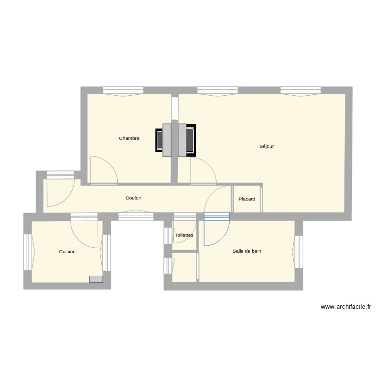 PLan Appart 1. Plan de 0 pièce et 0 m2