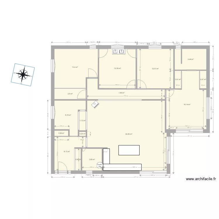 plan maison 2 2. Plan de 