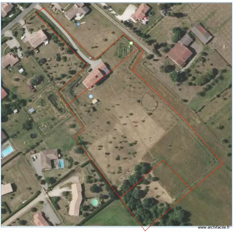 terrain saint Rustice. Plan de 