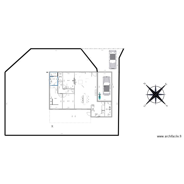 PLAN TERRAIN MAISON  MEES 2. Plan de 9 pièces et 529 m2