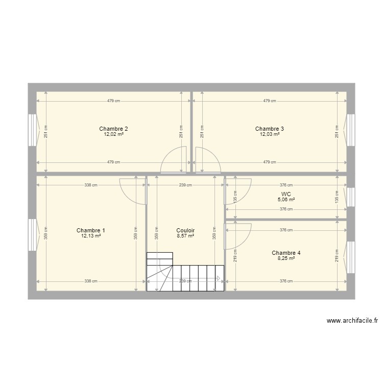 plan étage. Plan de 0 pièce et 0 m2