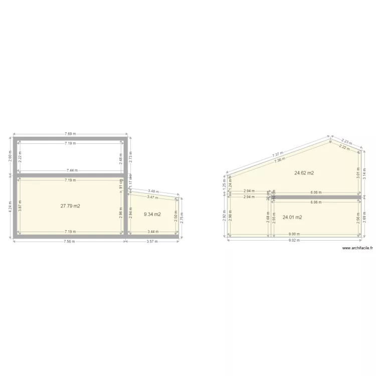 fa&ccedil;ade ouest. Plan de 
