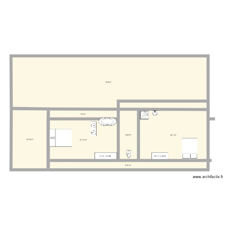 Duc. Plan de 0 pièce et 0 m2